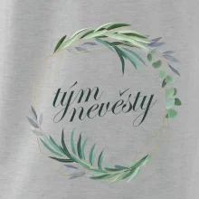 Tým nevěsty květinový kruh zelený