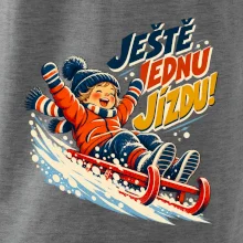 Rodinná vánoční trička - Ještě jednu jízdu dítě sáňkování