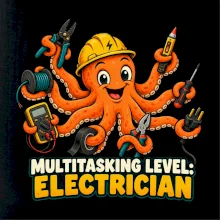 Chobotnice elektrikář multitasking