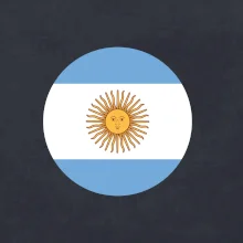 Argentina vlajka kulatá