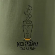 Deko zastávka čas na pivo sklenice s potápěčskými bublinami