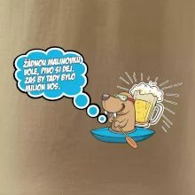 Žádnou malinovku, ale pivo