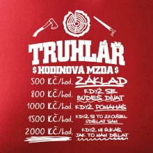 Hodinová mzda truhlář
