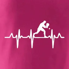 EKG stolní tenista stojící