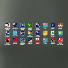 Vlajky států - Oceánie