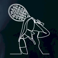 Tenistka  jednim tahem