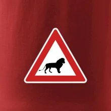 Dopravní značka - Pozor lev