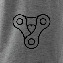 Cyklo srdce řetěz trojúhelník