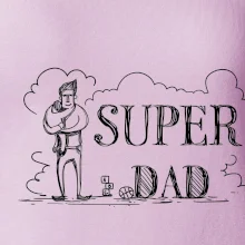Kreslený nápis super dad