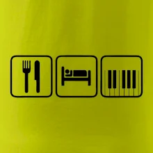 Eat sleep piano v řadě