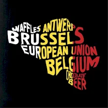 Mapy - názvy měst - Belgie