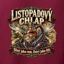 Listopadový chlap rum a ostrý štír