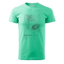 Mikulov - vrstevnice v obdélníku