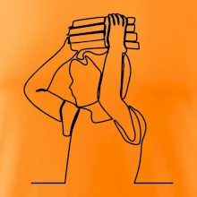 Student a kniha jedním tahem