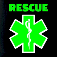 Rescue - Fluo zelené