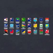 Vlajky států - Oceánie