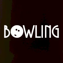 Bowling nápis