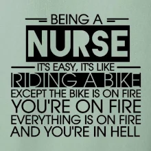 Being a nurse - bike