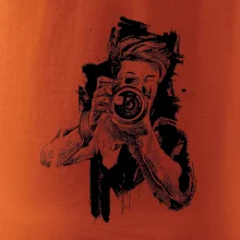 Fotograf kreslený tužkou