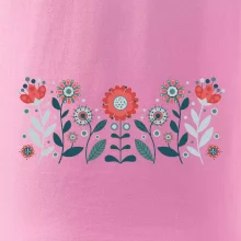 Folklor - květiny v řadě