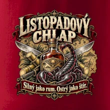 Listopadový chlap rum a ostrý štír