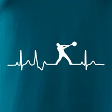 EKG hod kladivem muž