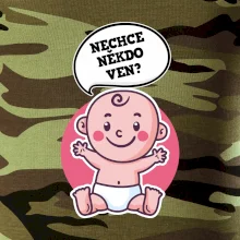 Nechce někdo ven - Triko pro porodní asistentku