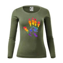 LGBT hand print
