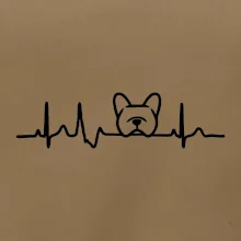 EKG Francouzský buldoček hlava EKG Francouzský buldoček hlava