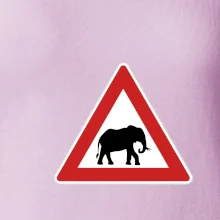 Dopravní značka - Pozor slon