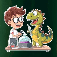 Chemik a dinosaurus - kluk
