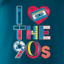 I love 90s - srdce a kazeta