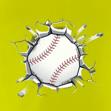 Baseball míč v triku