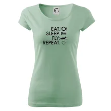 Eat sleep fly repeat