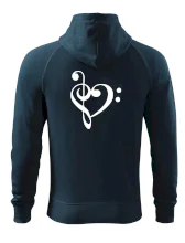 Houslový klíč srdce