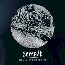 Severák - vrstevnice v kruhu