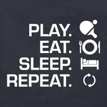 Stolní tenis - eat sleep