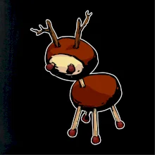 Kaštanový jelínek - prso