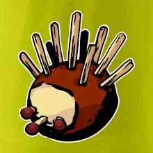 Kaštanový ježeček - prso