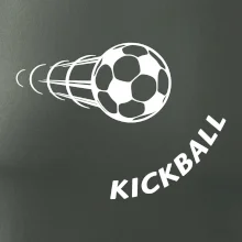 Kickball nápis šikmo