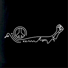 Pěst a symbol míru