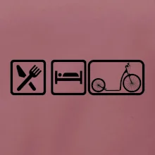 Eat sleep koloběžka velké a malé kolo