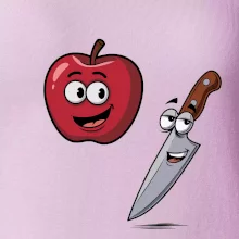 Parové triko - Jablko a nůž