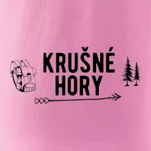 Krušné hory nápis