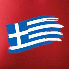 Řecko vlajka - štětkou