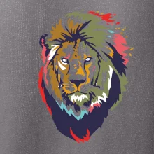 Hlava lva kreslená jednoduchá