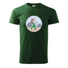 Barevný párový motiv na hory