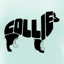 Border kolie písmo v těle