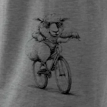 Ovce s brýlemi na kole