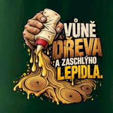 Vůně dřeva a zaschlýho lepidla - kapající lepidlo a letokruhy